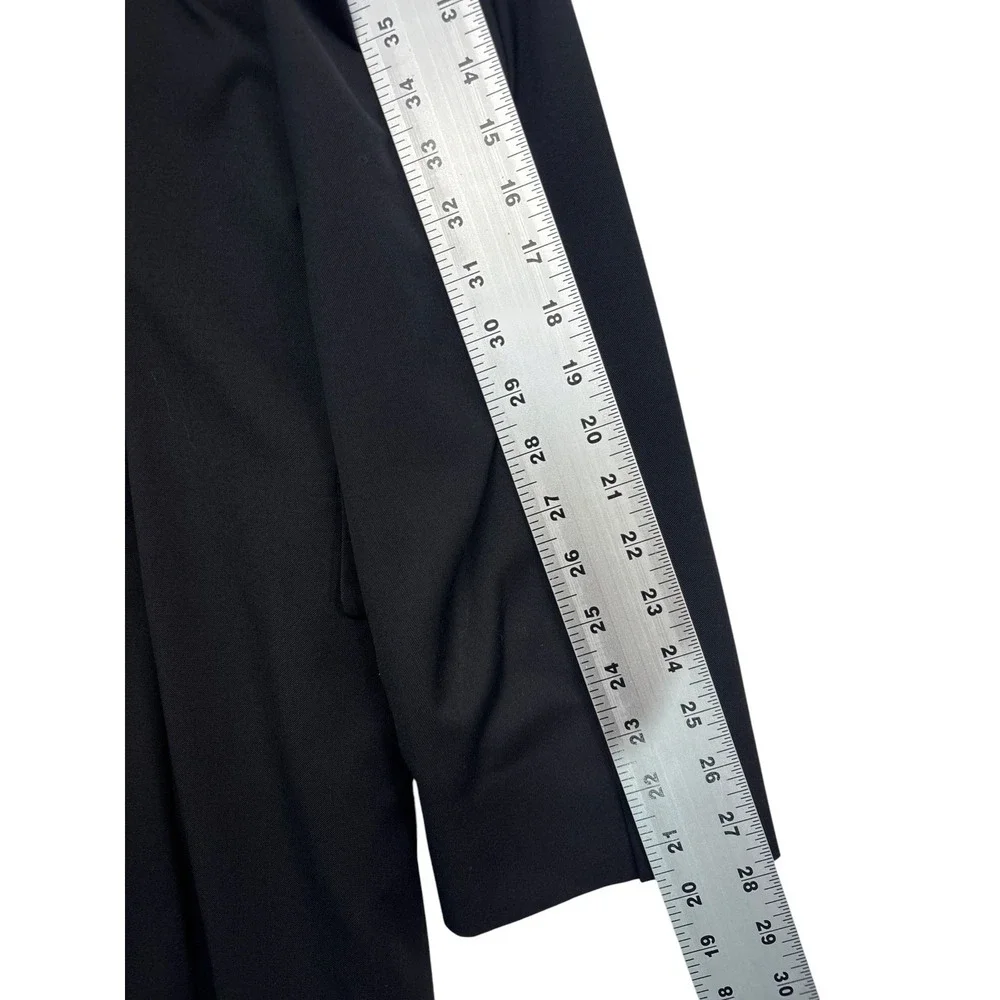 Stafford 50L 44x32 Black 3pc Pant Suit Wool All Season Flat Front Classic Fit